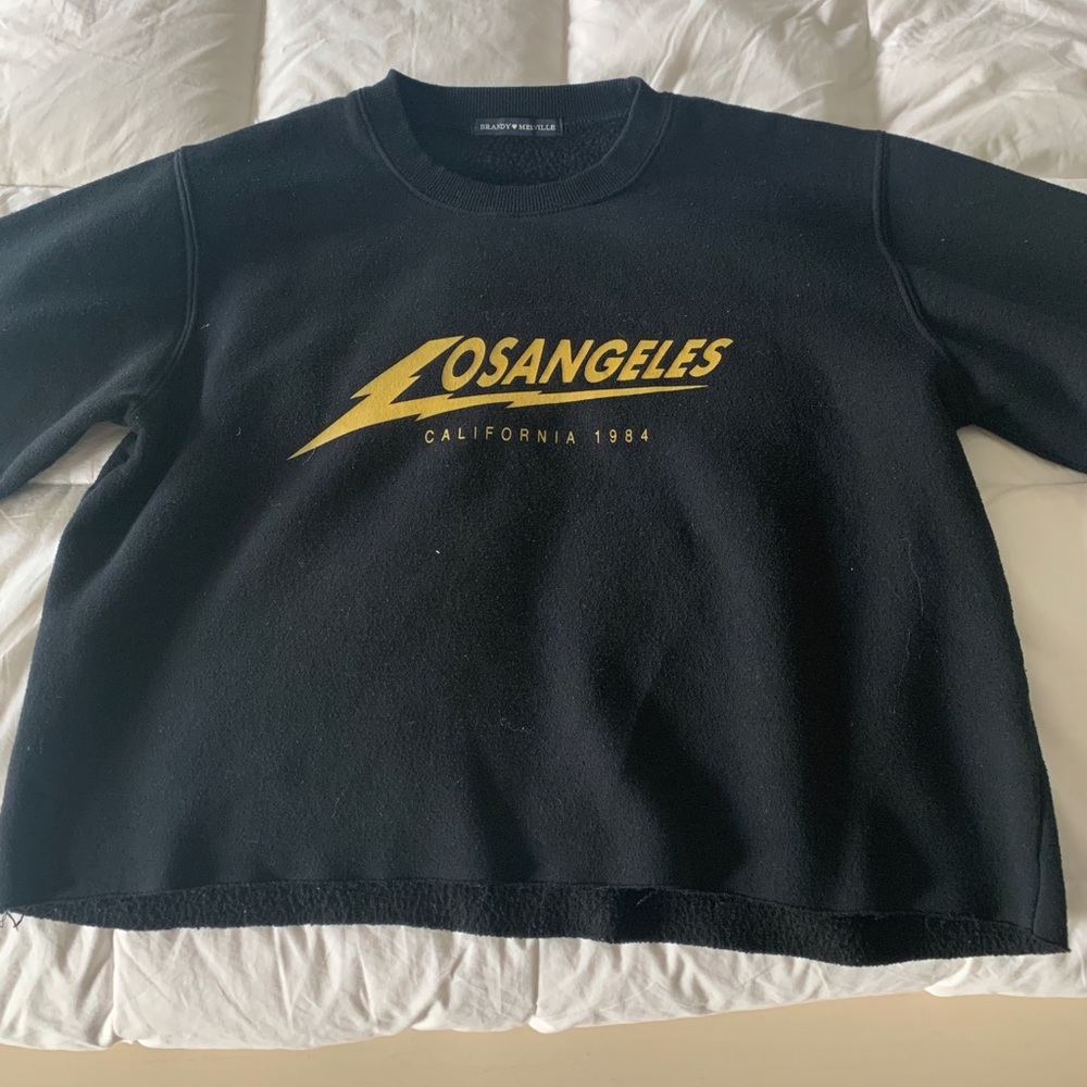 Brandy Melville cropped Los Angeles sweatshirt